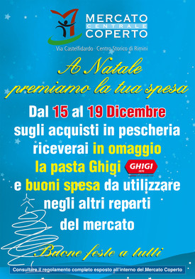 A natale il Mercato Coperto Premia la tua spesa....