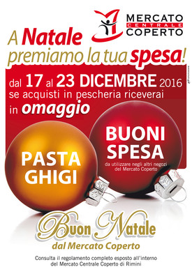 Scegli il Mercato Coperto per la spesa di Natale... E ti premiamo!